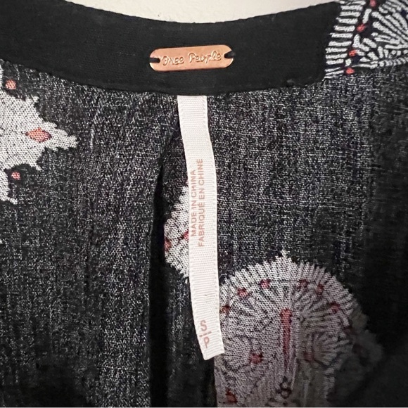 Free People Black medallion Snap Out Of It Tunic Dress Size Small - Picture 6 of 12